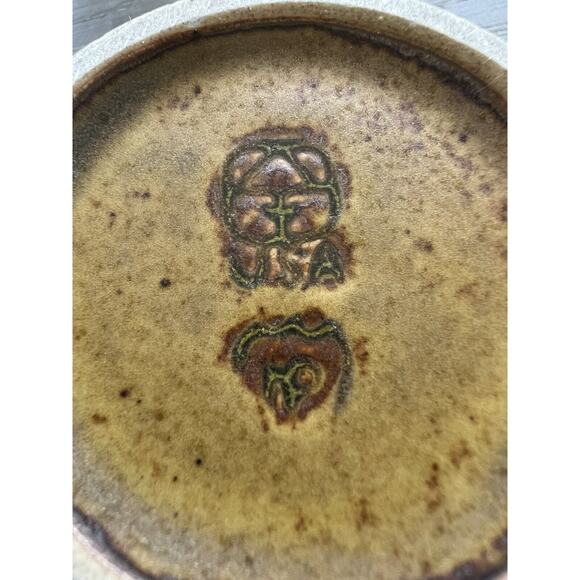 Iron Mountain Stoneware Pottery Roan Creamer Brown, Small Chip On Bottom See Pic - Picture 6 of 11